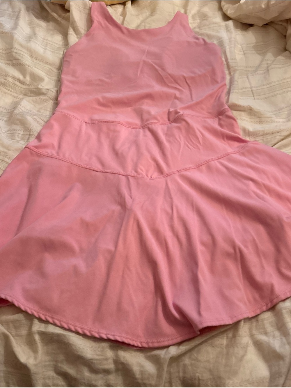 JoyLab Women's Light Pink Active Dress Scallop Sleeveless Size S tennis/athletic